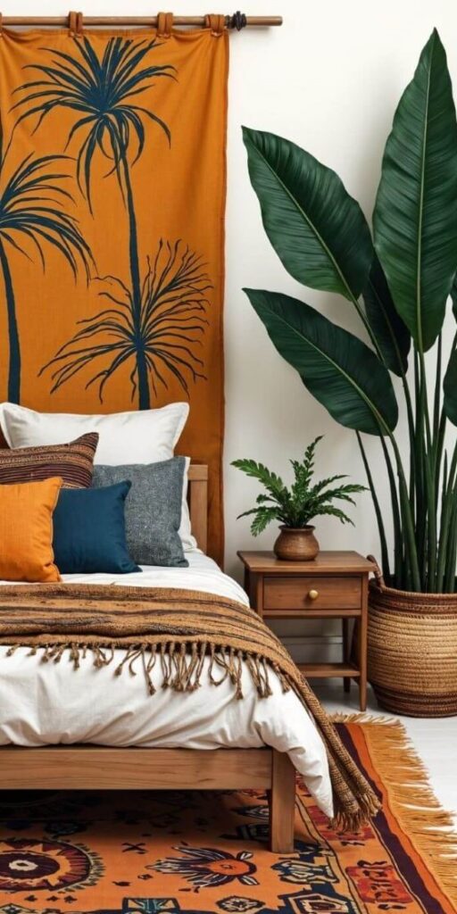 A Spectacular Afro Bohemian Bedroom Decor in 7 Styles
