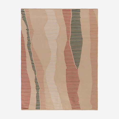 Abstract rug in earthy colors